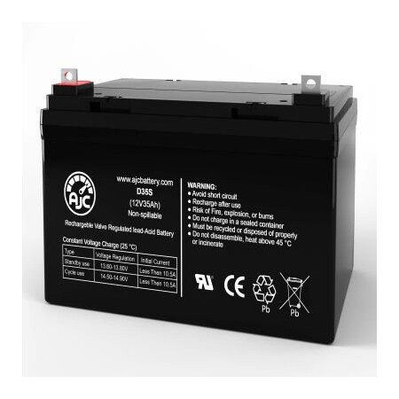 Battery Clerk AJC Black & Decker ELECTROMATE 400 Jump Starter Replacement Battery 35Ah, 12V, NB AJC-D35S-J-0-181572